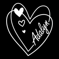 Adalyn Name Cute Heart Drawing Girl V-neck Tee | Artistshot