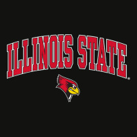 Illinois State Redbirds Arch Over Black Officially Scorecard Crop Tee | Artistshot