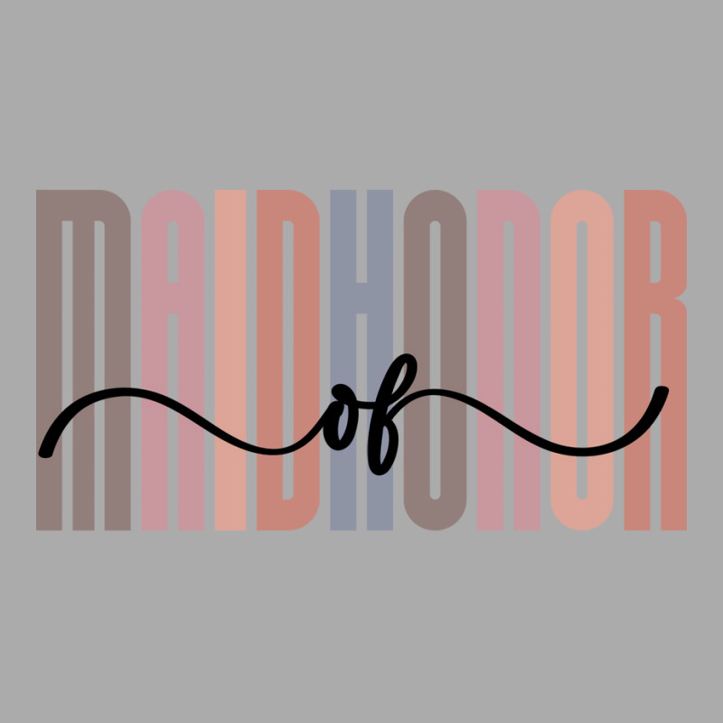 Maid Of Honor Tall Font Contrast On White Design T-shirt | Artistshot