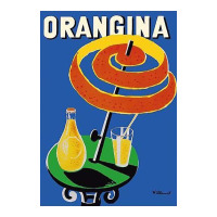 Orangina Sparkling Soda   Umbrella Ad V-neck Tee | Artistshot