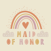 Maid Of Honor Boho Casual Over The Rainbow Design Cropped Hoodie | Artistshot