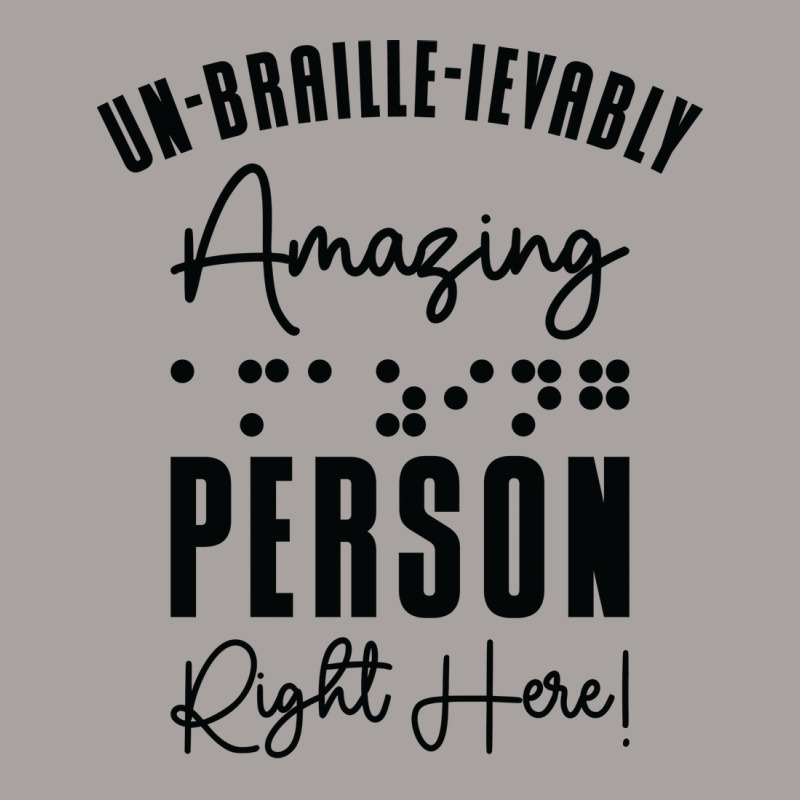 Braille Blind Blindness Awareness Visually Impaire Racerback Tank by lenainplongo2 | Artistshot