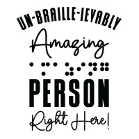 Braille Blind Blindness Awareness Visually Impaire Maternity Scoop Neck T-shirt | Artistshot