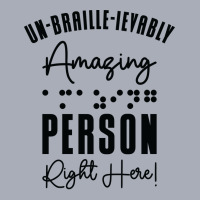 Braille Blind Blindness Awareness Visually Impaire Tank Dress | Artistshot