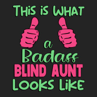 This Is What A Badass Blind Aunt Looks Like Unique 3/4 Sleeve Shirt | Artistshot