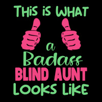 This Is What A Badass Blind Aunt Looks Like Unique Fleece Short | Artistshot