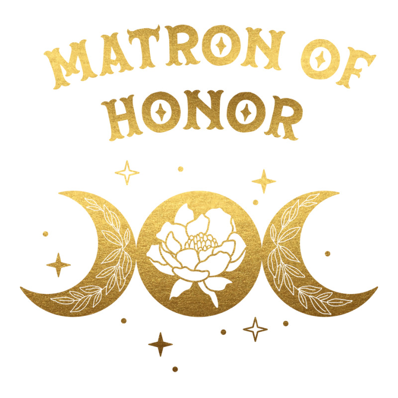 Matron Of Honor Boho Moon Wild Rose Golden Design V-Neck Tee by szozdaalavezp | Artistshot