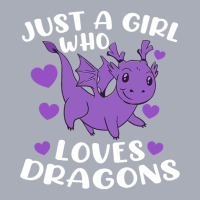 Just A Girl Who Loves Dragons Purple Cute Dragon L Tank Dress | Artistshot