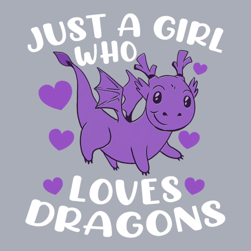 Just A Girl Who Loves Dragons Purple Cute Dragon L Tank Dress by SCOTTALLENZ | Artistshot