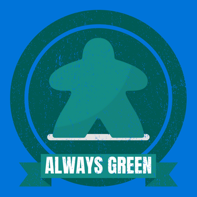 Custom Always Green Meeple Design 70s License Plate By Edelinbarhoc