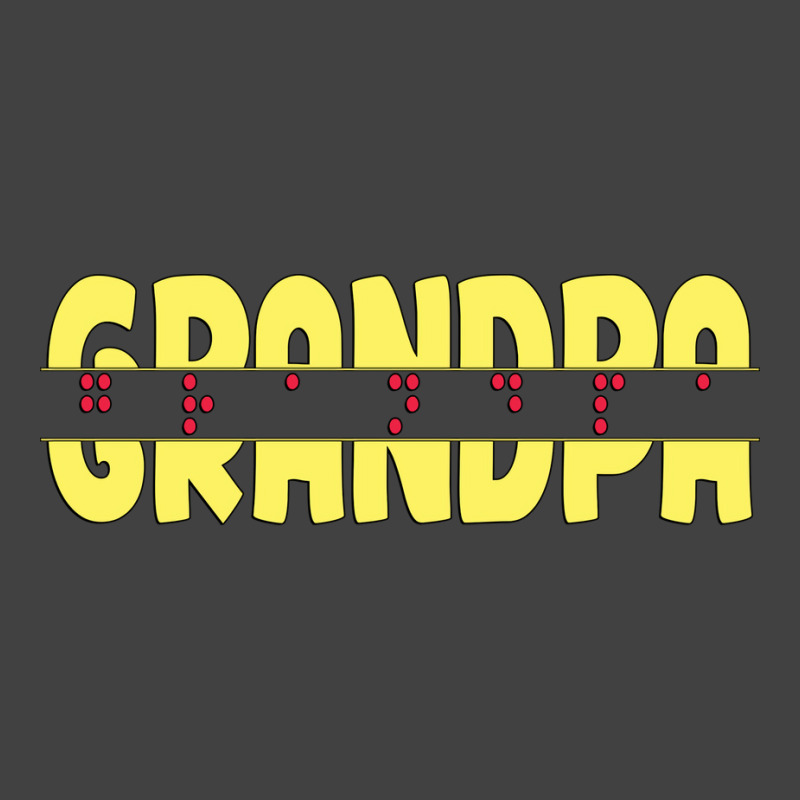 Braille Grandpa Unique Gift For The Visually Impai Vintage T-shirt | Artistshot