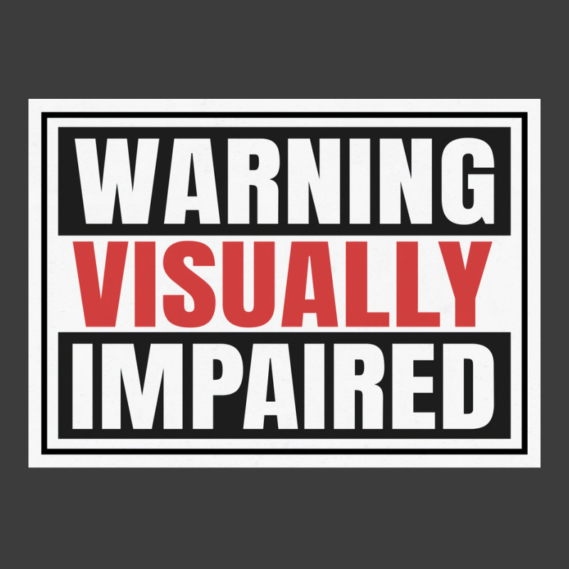 Warning Visually Impaired Unique Gift For The Visu Men's Polo Shirt | Artistshot