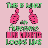 This Is What An Awesome Blind Daughter Looks Like Adjustable Cap | Artistshot