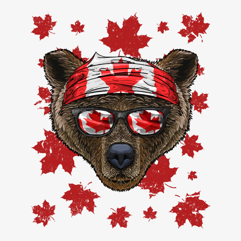 Canadian Bear T  Shirt Canadian Bear Patriotic Can Ladies Fitted T-Shirt by umurray372 | Artistshot