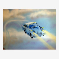 Flying Blue Car Scorecard Crop Tee | Artistshot