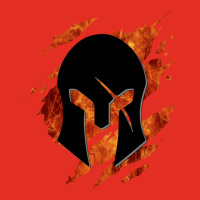 Spartan Helmet Fire Graphic T-shirt | Artistshot