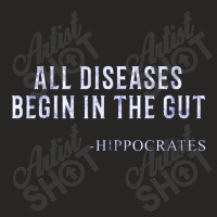 The Gut Hippocrates Quote Health Dietician Ladies Fitted T-shirt | Artistshot