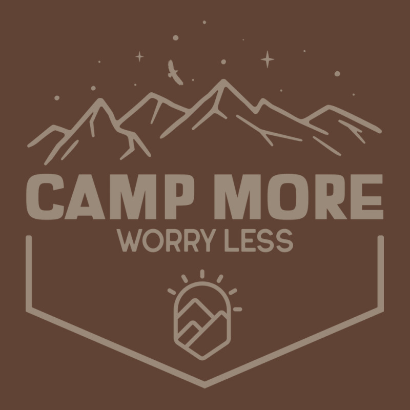 Camp More Worry Less Camping 80s T-shirt | Artistshot