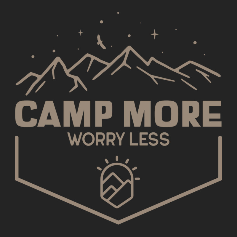 Camp More Worry Less Camping 80s 3/4 Sleeve Shirt | Artistshot