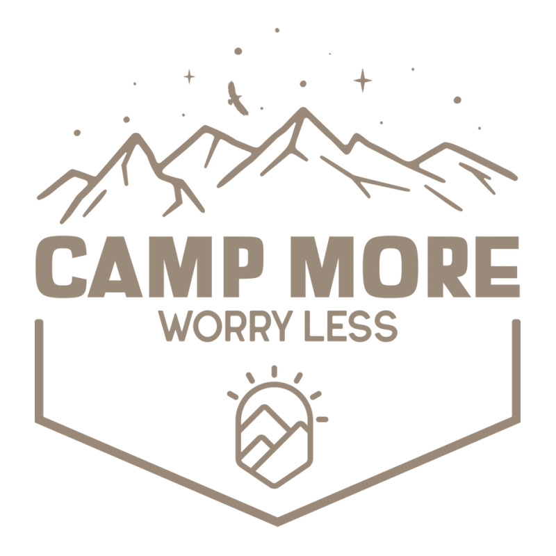 Camp More Worry Less Camping 80s Crewneck Sweatshirt | Artistshot