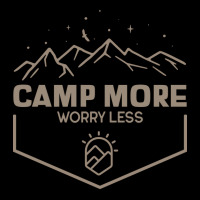 Camp More Worry Less Camping 80s Zipper Hoodie | Artistshot