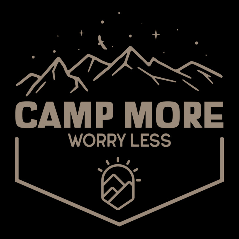 Camp More Worry Less Camping 80s Zipper Hoodie | Artistshot