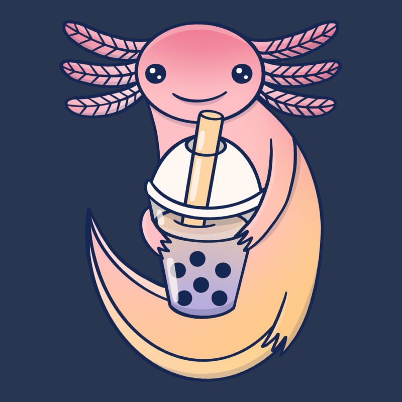 Cute Axolotl With Bubble Tea Tumblr Men Denim Jacket by lenainplongo2 | Artistshot