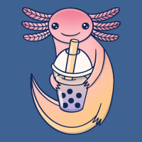 Cute Axolotl With Bubble Tea Tumblr Men's Polo Shirt | Artistshot