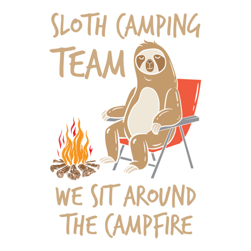 Camping Sloth Camping Team Lazy Animal Lover Campe Men's T-shirt Pajama Set | Artistshot