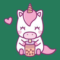 Cute Little Unicorn Loves Drinking Boba Tea Music T-shirt | Artistshot