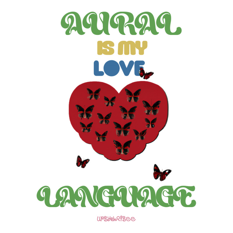 Aural Is My Love Language Blue (1) V-Neck Tee by woelkelytjeb | Artistshot