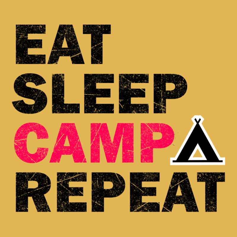 Eat Sleep Camp Repeat Camping Lovers Gift Vintage Hoodie And Short Set | Artistshot