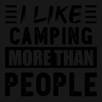 I Like Camping More Than People Funny 80s Flannel Shirt | Artistshot