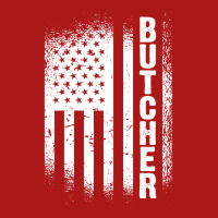 Butcher American Flag Vintage Distressed Gift Adjustable Cap | Artistshot