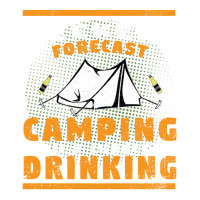 Camping Weekend Forecast Camping With A Chance Of V-neck Tee | Artistshot