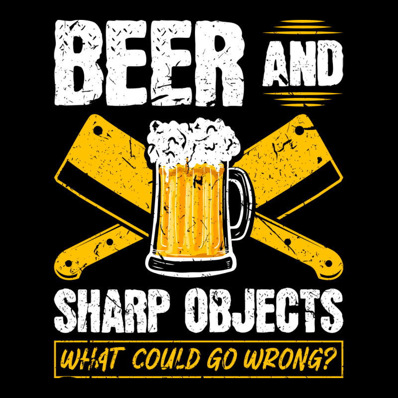 Beer Sharp Objects What Could Go Wrong Butcher Hum Men's 3/4 Sleeve Pajama Set | Artistshot