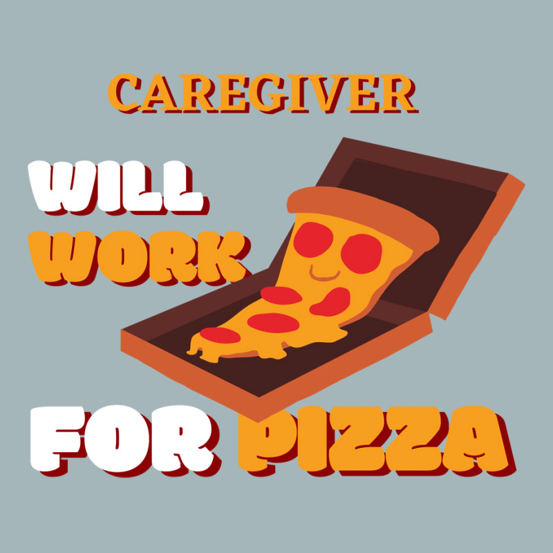 Caregiver Will Work For Pizza Blue Unisex Sherpa-lined Denim Jacket | Artistshot