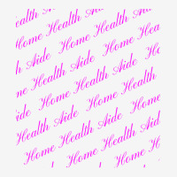 Home Health Aide Repeating Pattern In Pink Red Adjustable Cap | Artistshot