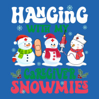 Hanging With My Caregiver Snowmies Nurse Stethosco Pocket T-shirt | Artistshot