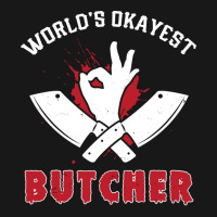 Worlds Okayest Butcher Butcher Meat Flannel Shirt | Artistshot