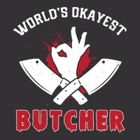 Worlds Okayest Butcher Butcher Meat Vintage Hoodie And Short Set | Artistshot