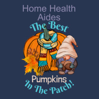 Home Health Aide Fall Gnome Pumpkin Cute Funny Tha Ladies Denim Jacket | Artistshot