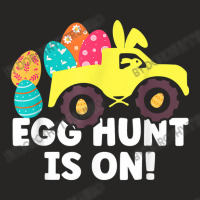 Easter Egg Hunt Is On Happy Easter For Kids And Ad Ladies Fitted T-shirt | Artistshot