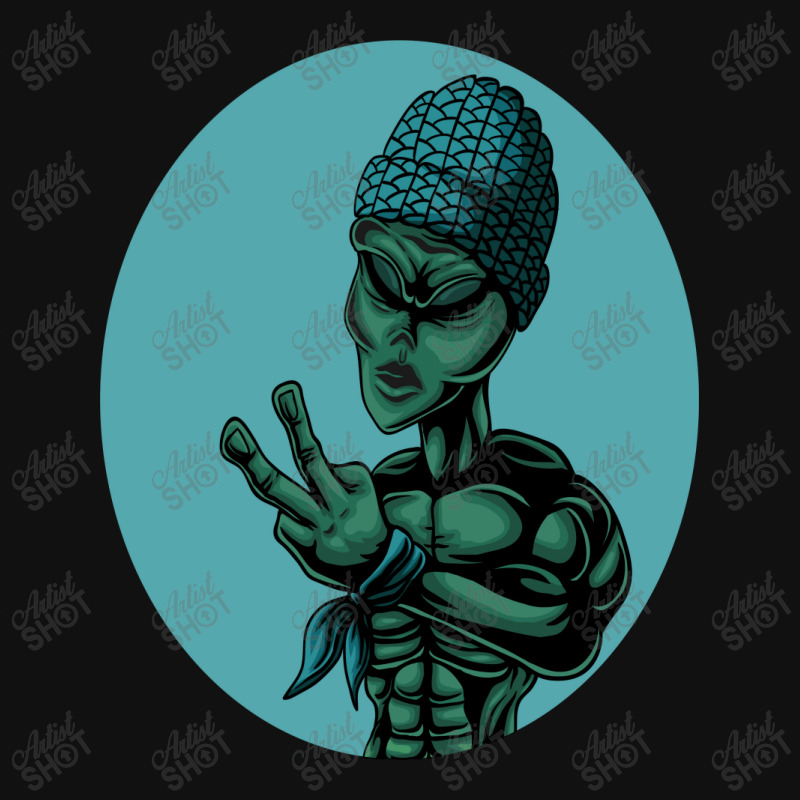 Alien Rap Funny Oval Patch | Artistshot