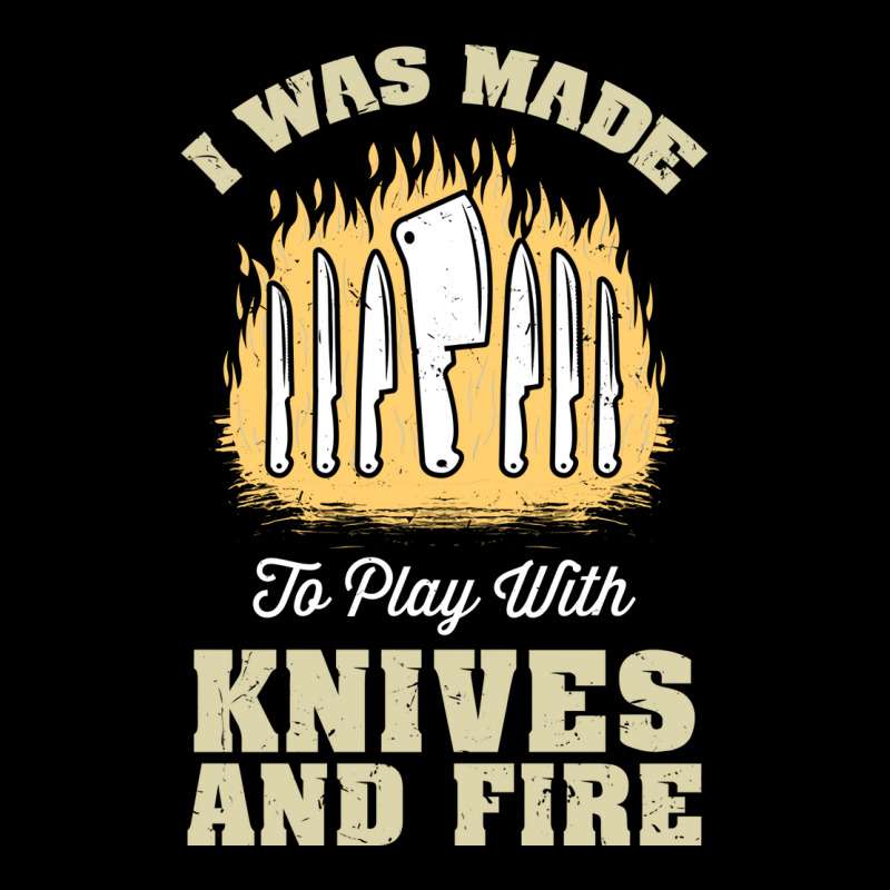 I Was Made To Play With Knives And Fire Travel Fleece Short by blumenrubanq | Artistshot