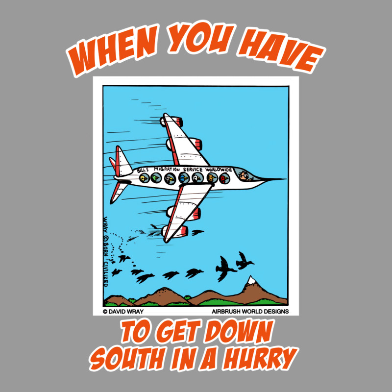 Bird Migration Service Airline Funny Animal Novelt Metal Print Horizontal | Artistshot