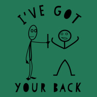 Ive Got Your Back Funny Stick Men Best Friends Gif Ladies Fitted T-shirt | Artistshot