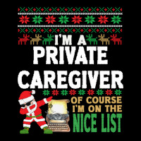 Private Caregiver  Ugly Christmas Private Caregive Cropped Sweater | Artistshot