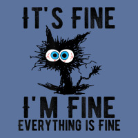 It's Fine I'm Fine Everything Is Fine Funny Cat Ki Lightweight Hoodie | Artistshot