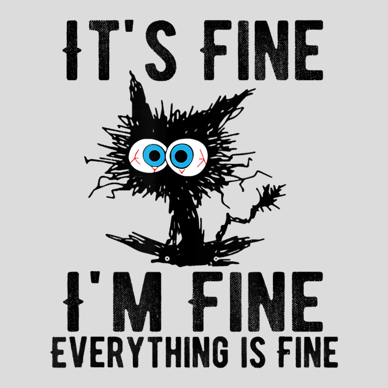 It's Fine I'm Fine Everything Is Fine Funny Cat Ki Men's Polo Shirt | Artistshot